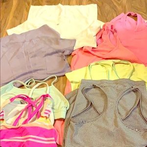 Lululemon bundle sports bra run tank top shirt